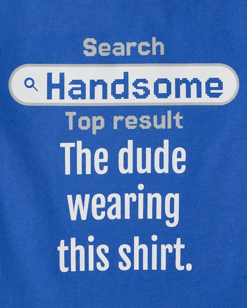 Baby And Toddler Boys Handsome Graphic Tee