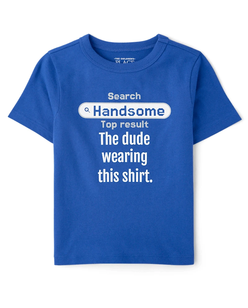 Baby And Toddler Boys Handsome Graphic Tee