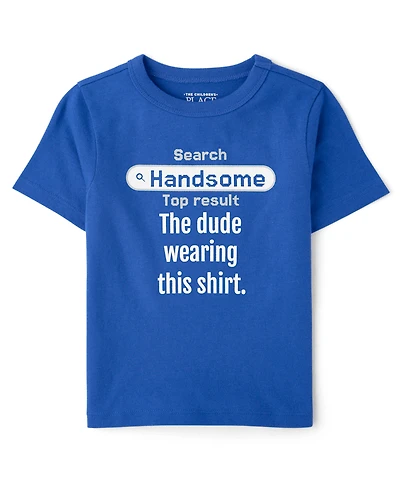 Baby And Toddler Boys Handsome Graphic Tee