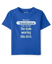 Baby And Toddler Boys Handsome Graphic Tee