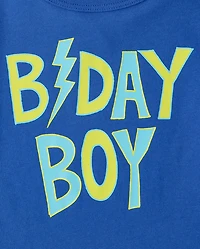Baby And Toddler Boys B-Day Boy Graphic Tee