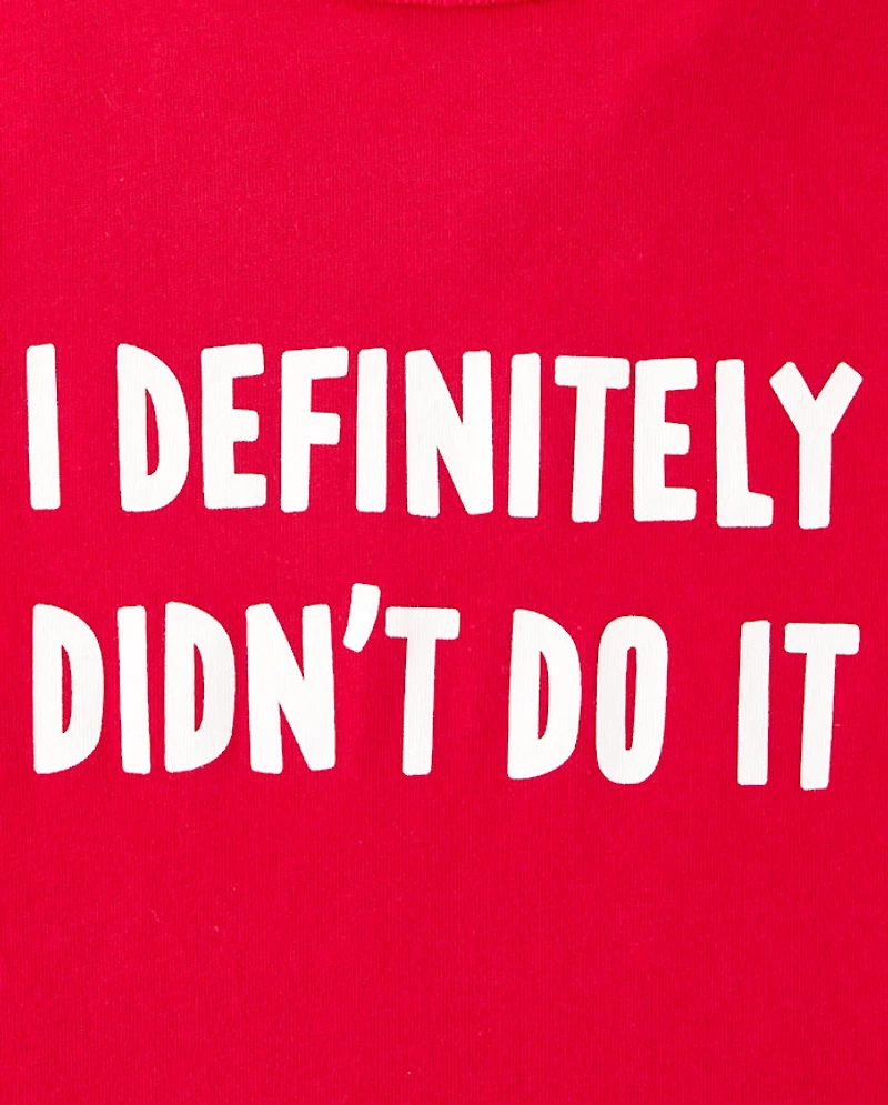 Baby And Toddler Boys Definitely Didn't Do It Graphic Tee