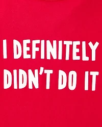 Baby And Toddler Boys Definitely Didn't Do It Graphic Tee