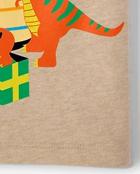 Baby And Toddler Boys Dino Birthday Graphic Tee
