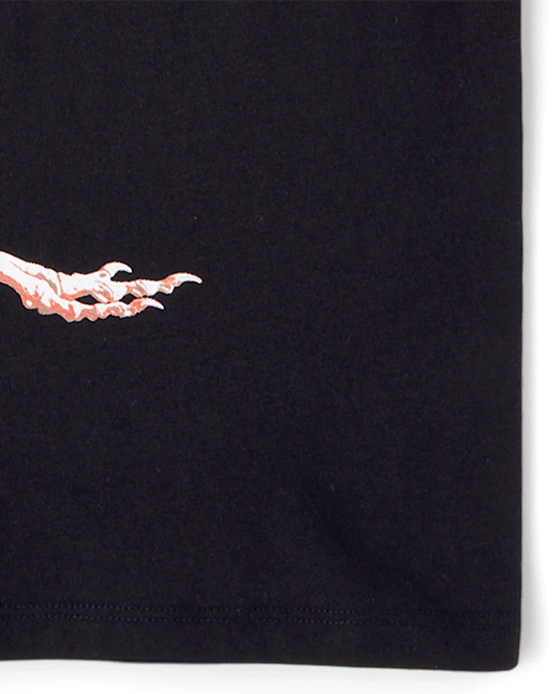 Boys Dino Skeleton Graphic Tee
