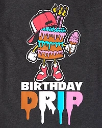 Boys Birthday Drip Graphic Tee