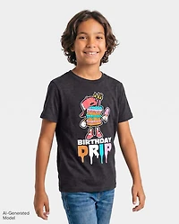 Boys Birthday Drip Graphic Tee