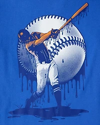 Boys Baseball Player Graphic Tee