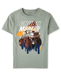 Boys Crush Monster Truck Graphic Tee