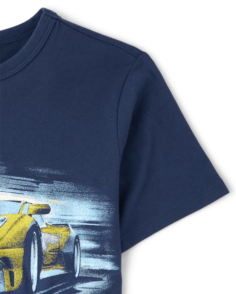 Boys Racecar Graphic Tee