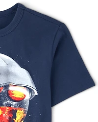 Boys Space Helmet Graphic Tee