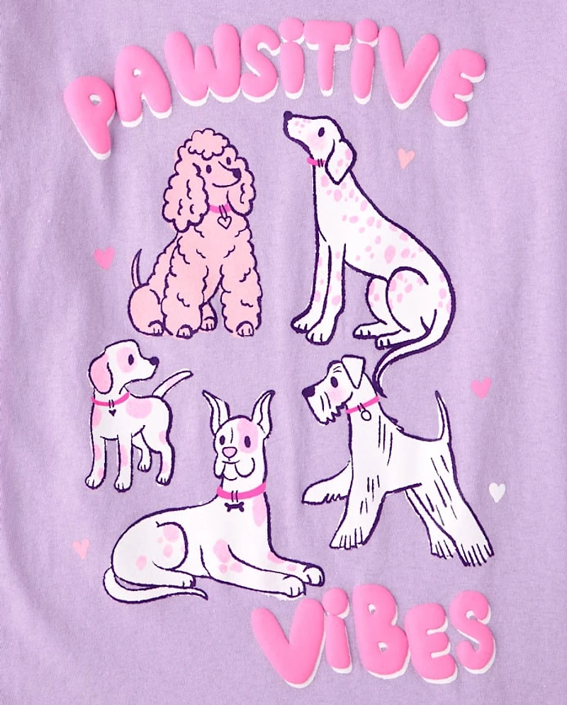 T-shirt graphique Girls Pawsitive Vibes