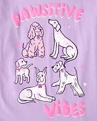 T-shirt graphique Girls Pawsitive Vibes