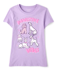 T-shirt graphique Girls Pawsitive Vibes
