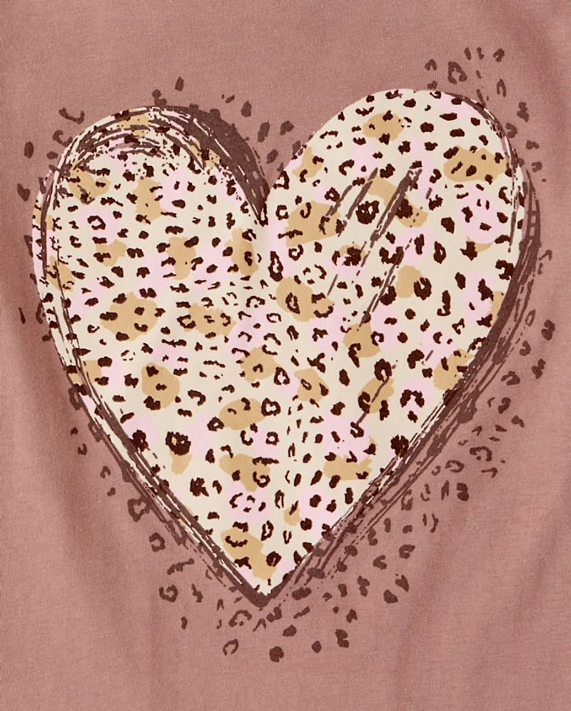 Girls Heart Graphic Tee