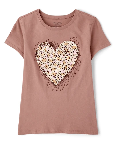 Girls Heart Graphic Tee