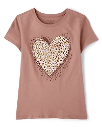 Girls Heart Graphic Tee