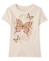 Girls Butterfly Graphic Tee