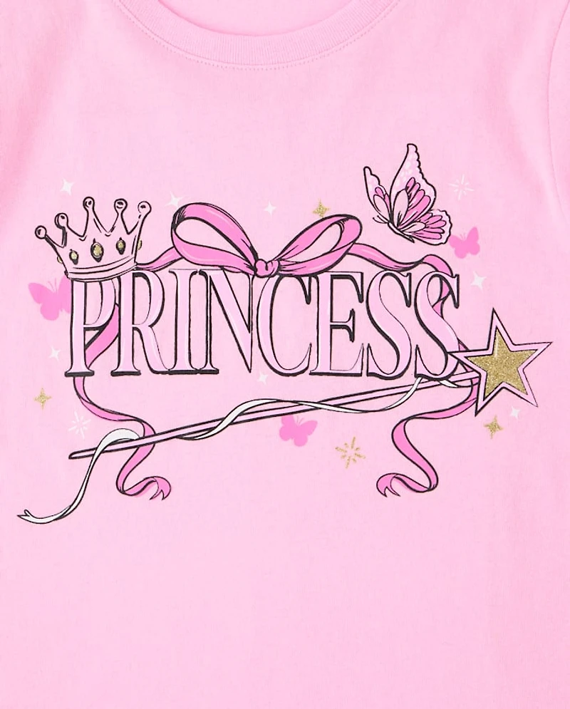 Girls Princess Graphic Tee
