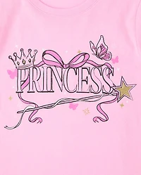 Girls Princess Graphic Tee