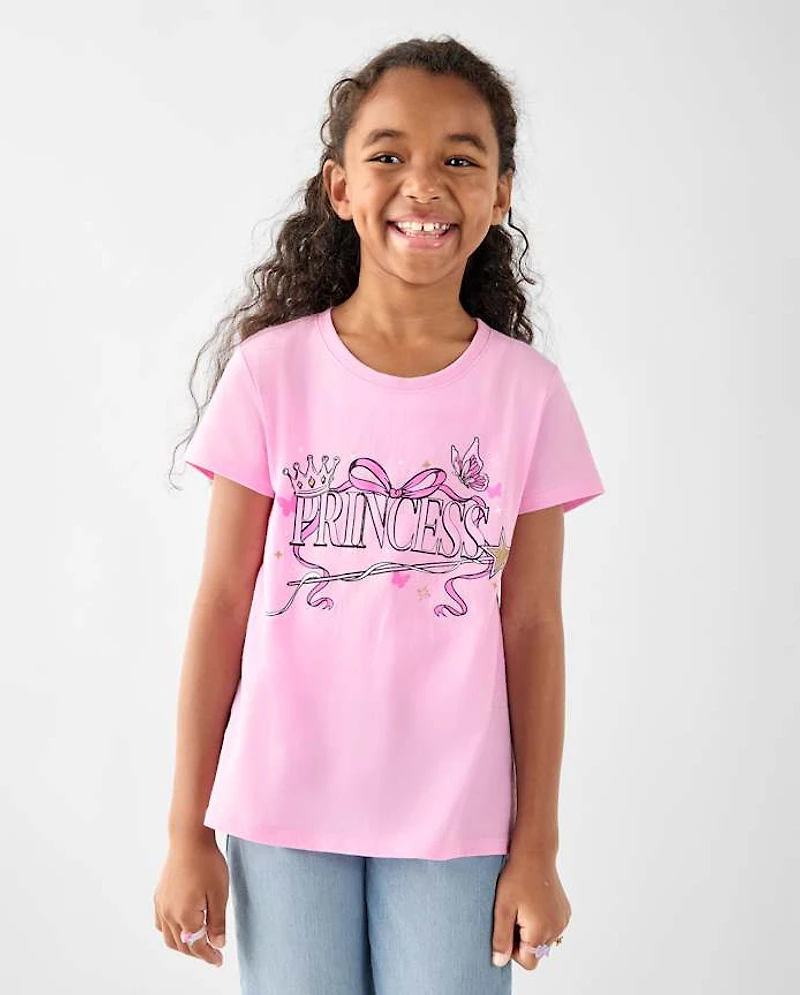 Girls Princess Graphic Tee