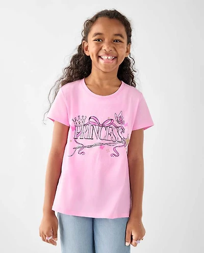 Girls Princess Graphic Tee