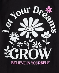 Girls Let Your Dreams Grow Graphic Tee