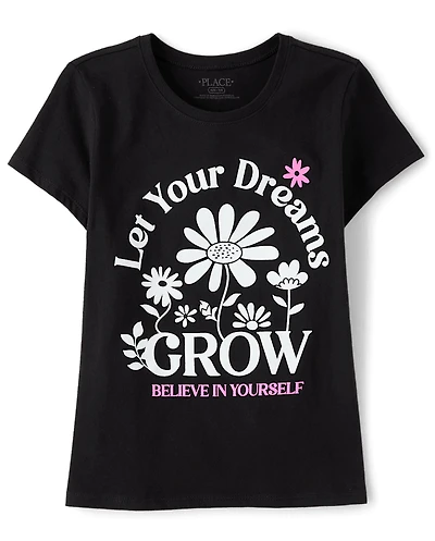 Girls Let Your Dreams Grow Graphic Tee