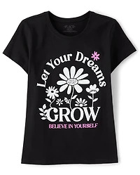 Girls Let Your Dreams Grow Graphic Tee