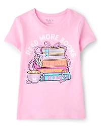 Girls School Read More Books Graphic Tee