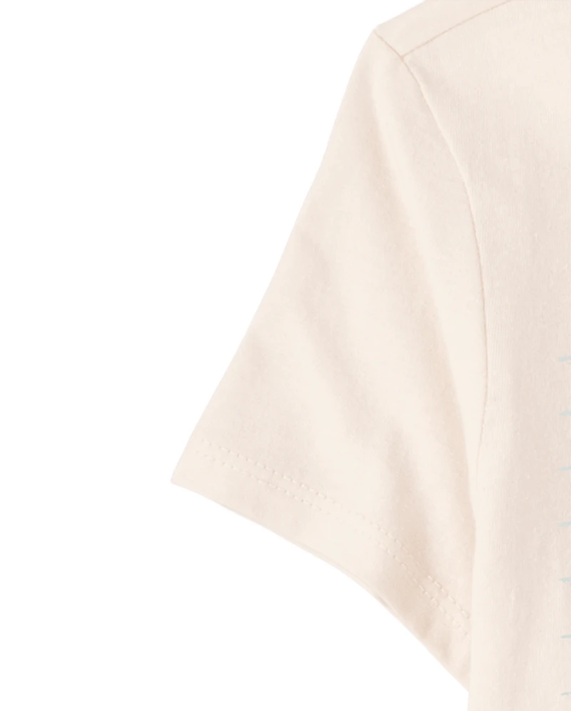 Girls Dog Bow Graphic Tee