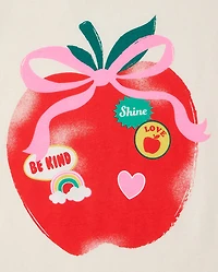 Girls Apple Graphic Tee