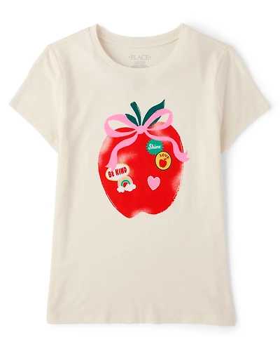 Girls Apple Graphic Tee