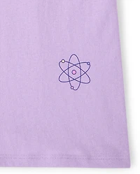 Girls School Cat Face Graphic Tee