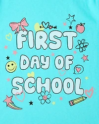 Girls First Day of School Graphic Tee