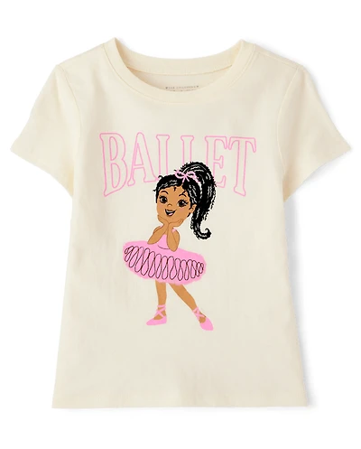 Baby And Toddler Girls Ballet Graphic Tee