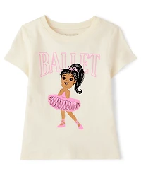 Baby And Toddler Girls Ballet Graphic Tee