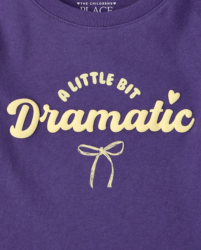 Baby And Toddler Girls Dramatic Graphic Tee