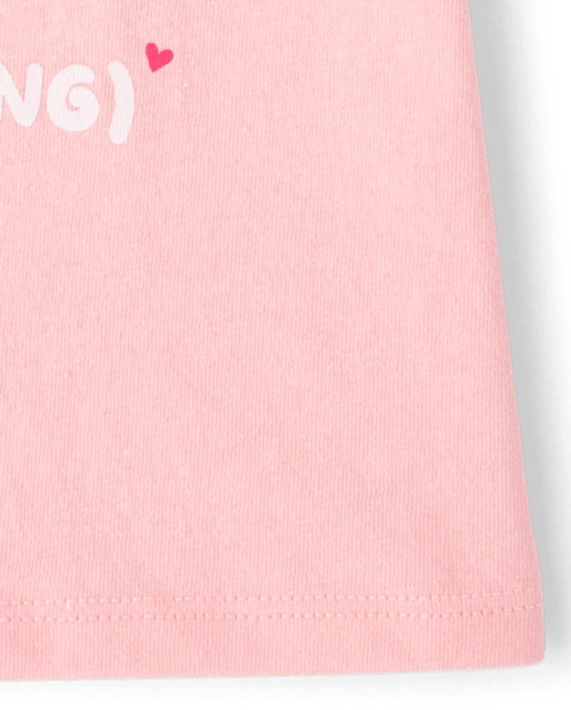 Baby And Toddler Girls Book Worm Graphic Tee
