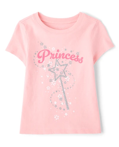 Baby And Toddler Girls Princess Graphic Tee