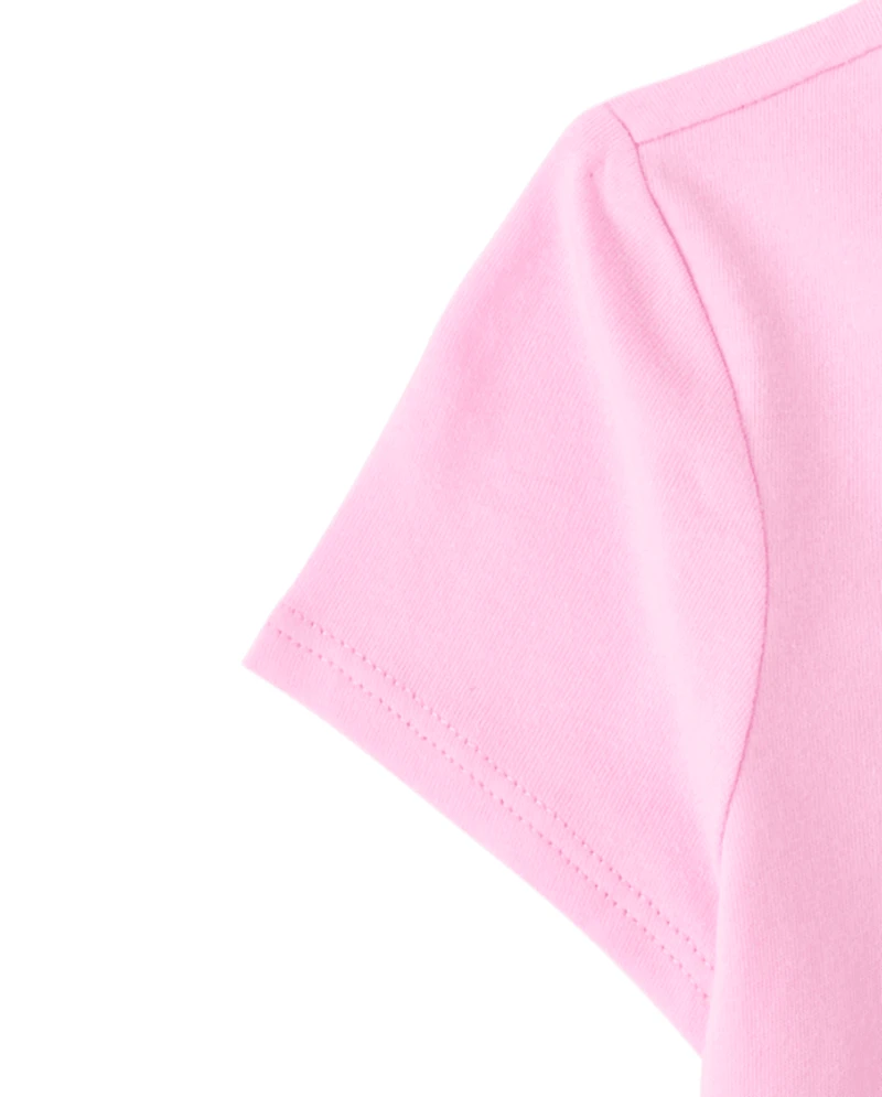 Baby And Toddler Girls Apple Graphic Tee