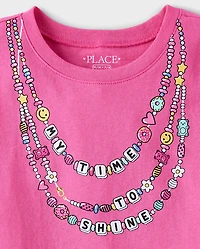 Girls Necklaces Graphic Tee