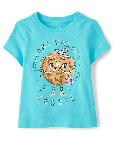 Baby And Toddler Girls Smart Cookie Graphic Tee
