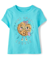 Baby And Toddler Girls Smart Cookie Graphic Tee