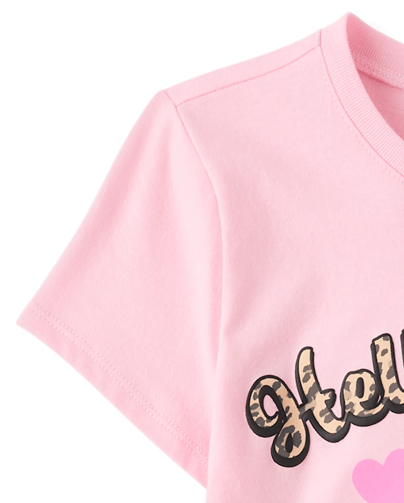 Girls Hello Kitty® Puff Print Graphic Tee
