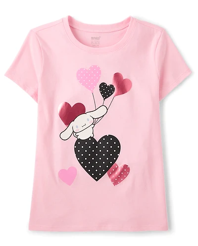 Girls Cinnamoroll™ Foil Heart Graphic Tee
