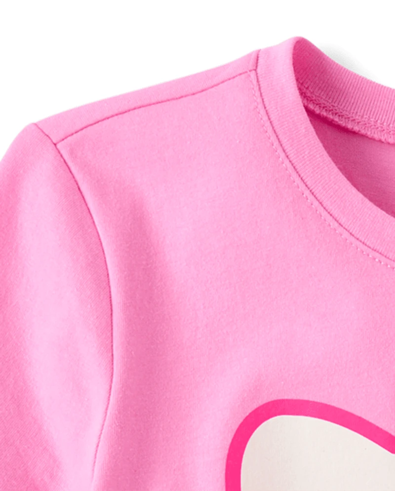 Girls Hello Kitty® Glow Halloween Graphic Tee