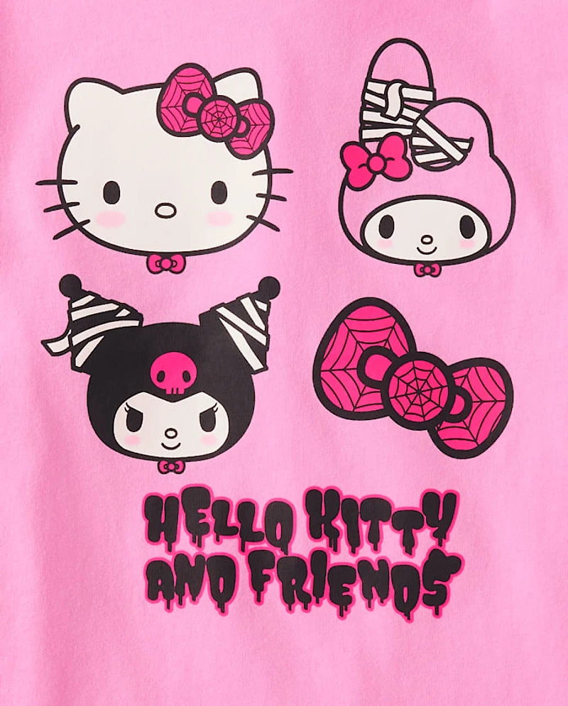 Girls Hello Kitty® And Friends Glow Halloween Graphic Tee