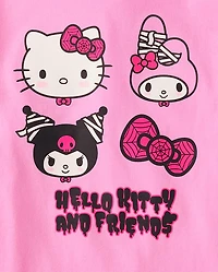 Girls Hello Kitty® And Friends Glow Halloween Graphic Tee