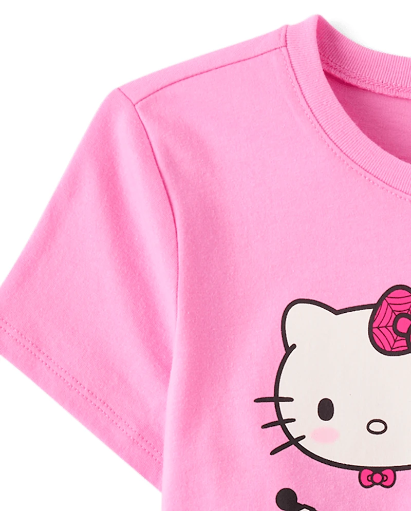 Girls Hello Kitty® And Friends Glow Halloween Graphic Tee
